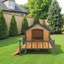 Grande cabane extérieure en bois 67 po x 32,7 po avec toit en asphalte imperméable-2017755767