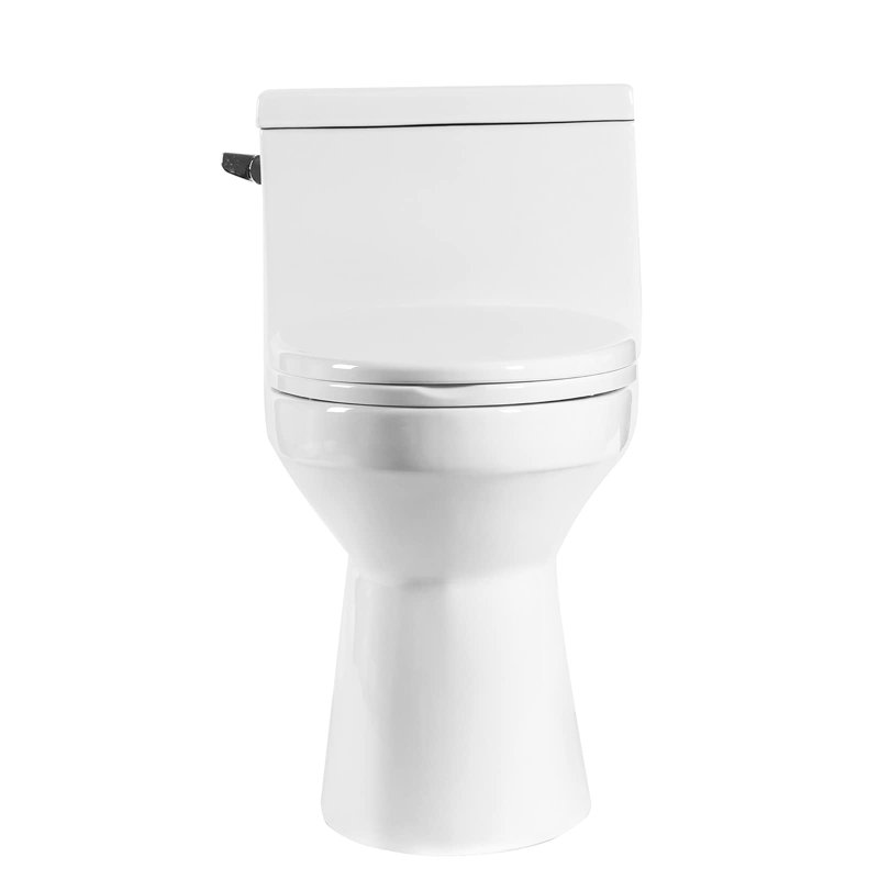 Toilette blanche une pièce à conception moderne
