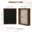 Cadre ombré 8,5 x 11 avec dos en lin, vitrine décorative pour photos, médailles et souvenirs-225671961