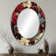 Victorian Renaissance Revival Victorian Pattern - Floral Round Mirror Wall Decor_MTMIR130997-1354607907-1354607909