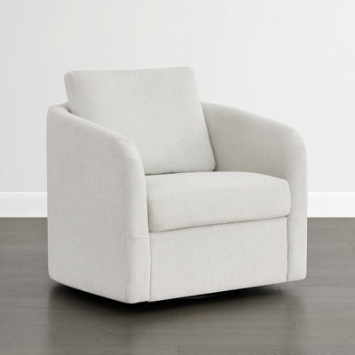 33" W Modern Upholstered Swivel Armchair