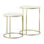 Tables gigognes en marbre Sholto