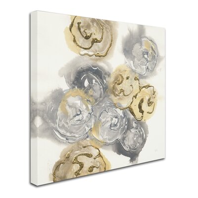 Gold Edged Neutral I' Print on Wrapped Canvas -  Trademark Fine Art, WAP01475-C1414GG