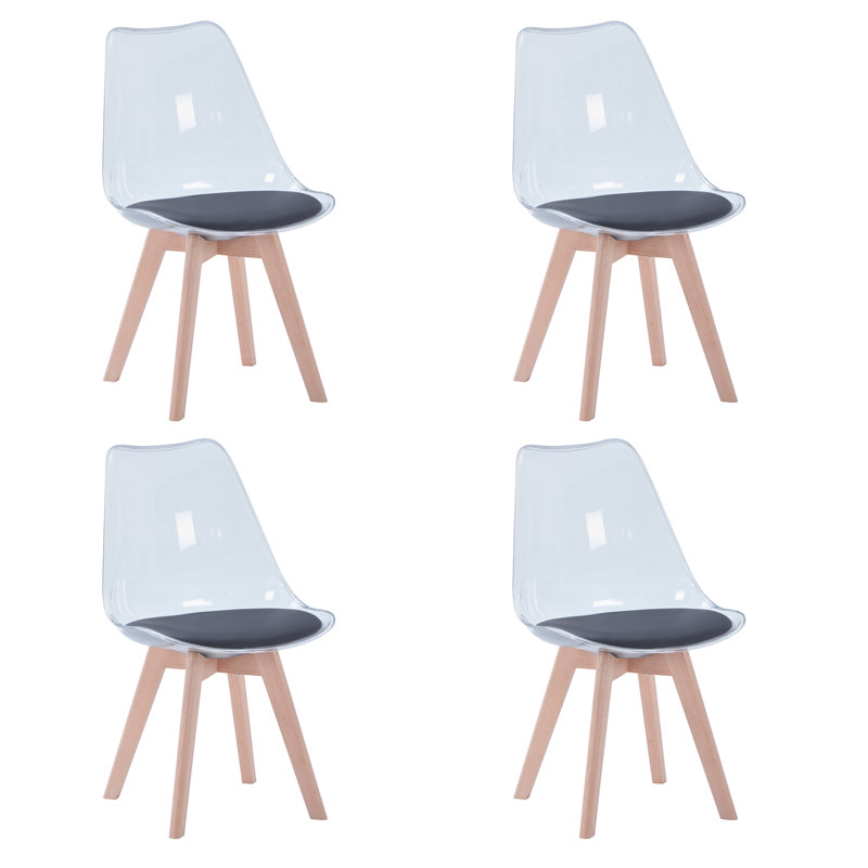 Huron Solid Wood Dining Chair, Black