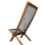 Chaise pliante en bois cordée pour activités de plein air - Élégante sans assemblage requis