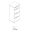 Semplice 50cm W 4 - Drawer Chest of Drawers