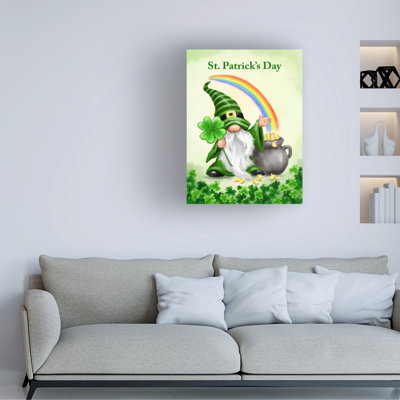 Jean Francois Saint Patrick Gnome Canvas Art
