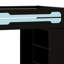 Lit mezzanine avec bureau d'étude et garde-robe ouvert-455922370