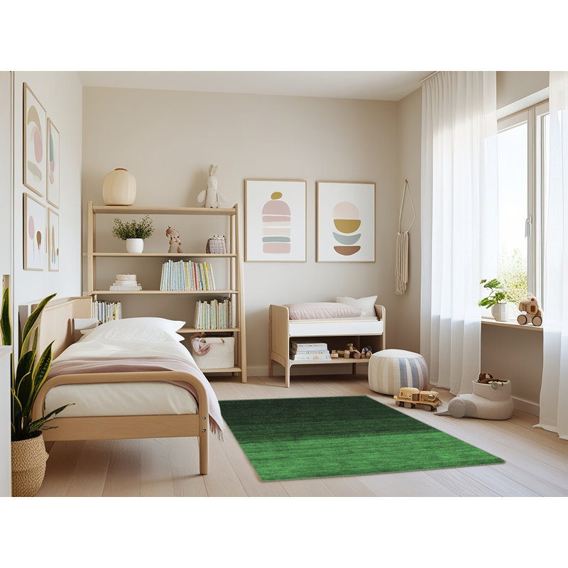 Washable Abstract Indoor Rug, Rectangle 4' x 6'