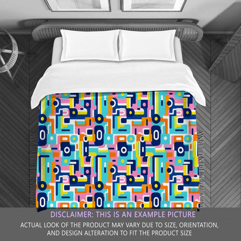 Polyester Abstract Comforter, King Comforter
