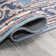 Huddleston Ornate Large Medallion Machine-Washable Blue/Beige Rug