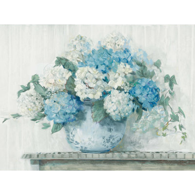 Hydrangea Cottage - Print on Canvas