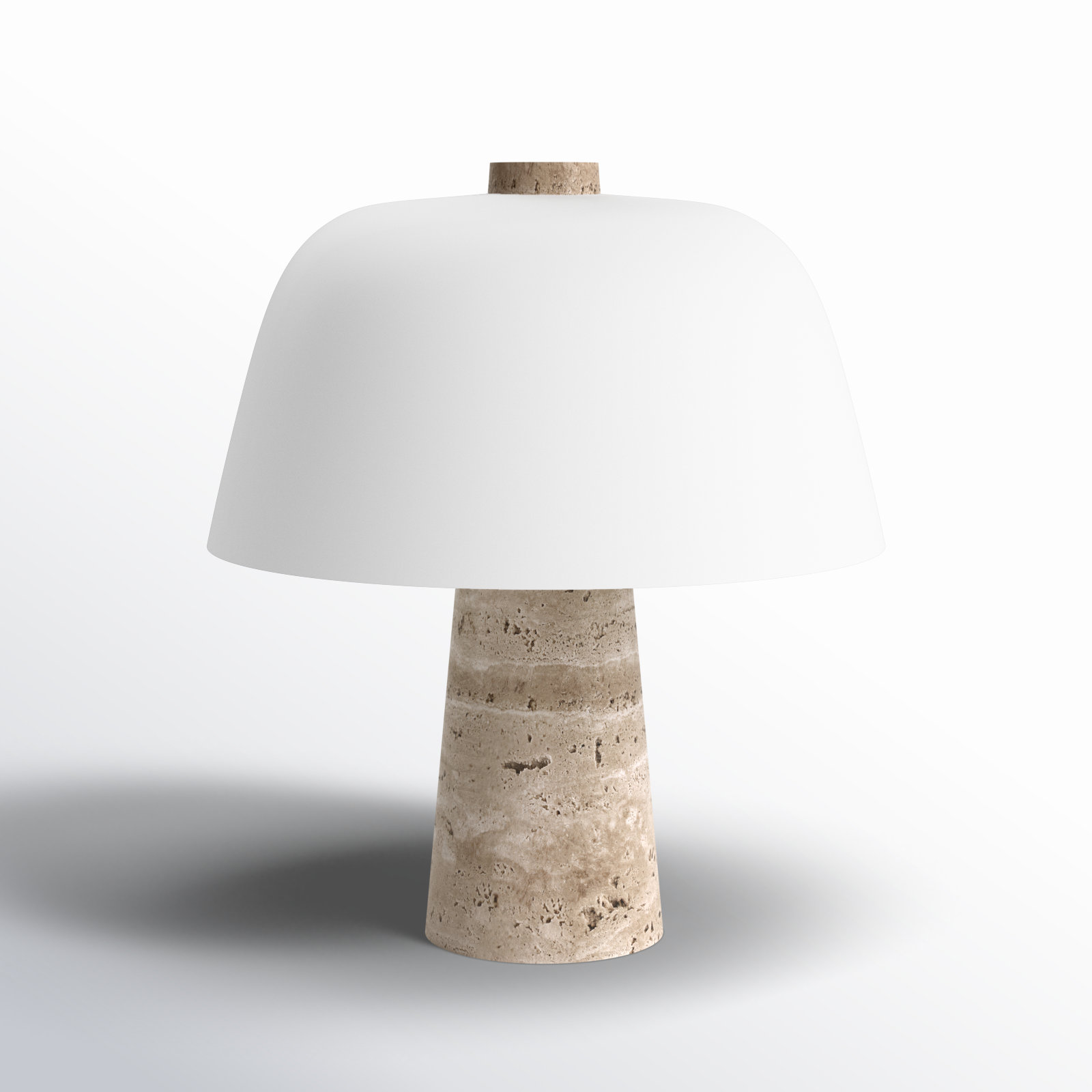 Maia Accent Table Lamp, 13.1" H x 11.4" W x 11.4" D, White