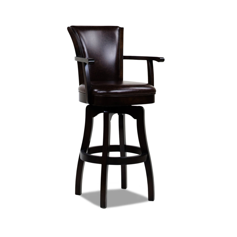 Williams Swivel Counter Height Bar Stool, Brown, Bar Stool (31" Seat Height)