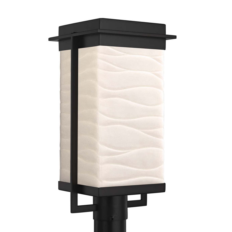 Milla Lantern Head, Matte Black, Waves