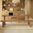 Light-walnut Rectangular Solid Wood desk-64014229