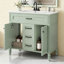 Ensemble de meuble-lavabo simple 36 po avec plateau en céramique Modern-105783537
