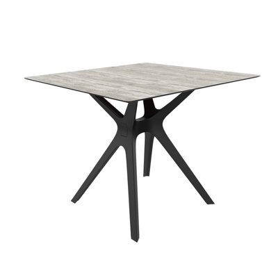 Vela S Square Outdoor Dining Table , 35.43'' in. W 35.43'' in. D