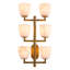 Wall Lamp Valerius Alabaster Antique Brass Finish