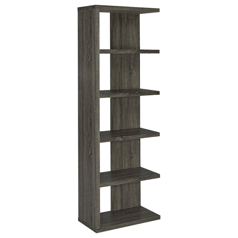 Stylish And Functional 5-Shelf Bookcase For Organized Storage And Decorative Display