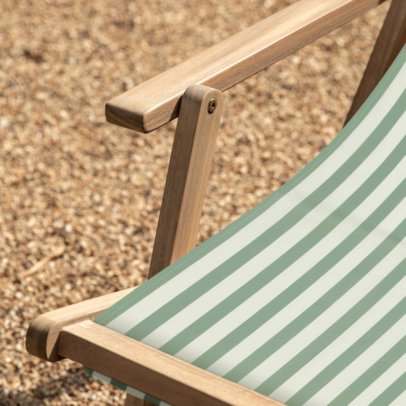 Creta Deck Chair Clay Stripe, Green