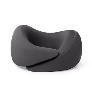 Oreiller de voyage en mousse à mémoire de forme, gris anthracite