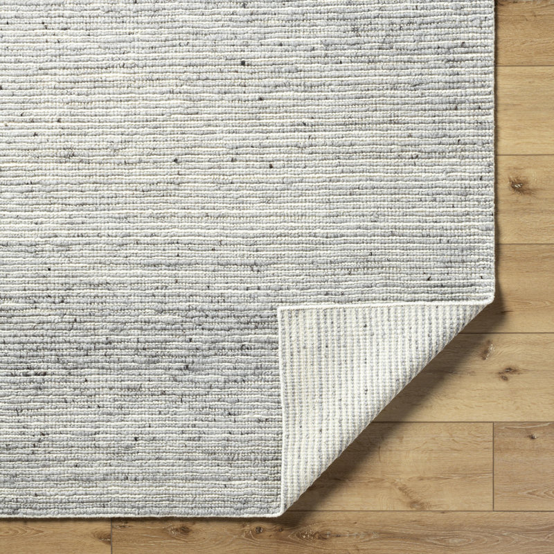 Japandi Hand Made Rug, Rectangle 2' x 3'