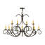 Lustre classique à 12 lumières de style bougie Karlson