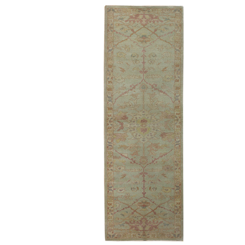 One-of-a-Kind Runner 3'2" X 10' New Age Runner Area Rug in Sage