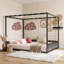 Structure de lit House avec garde-corps-133335890