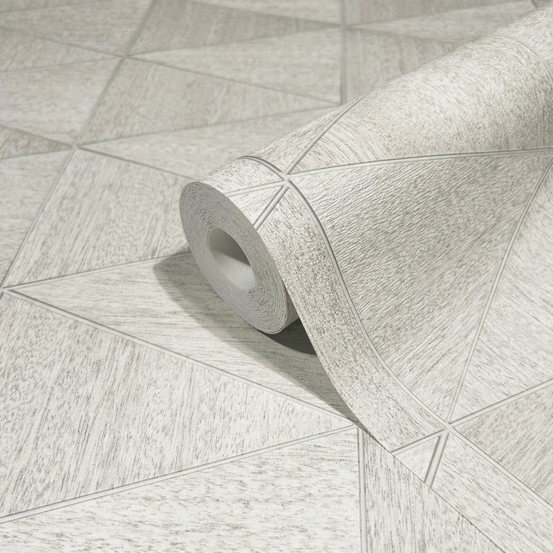 33cmm x 33cm Matte Wallpaper Roll, Light Grey