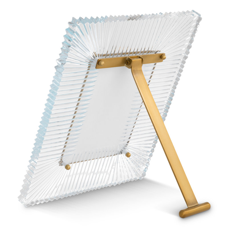 Camille Antique Brass/Clear Picture Frame