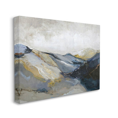 «Abstract Mountain Peaks» par Design Fabrikken - peinture sur toile tendue