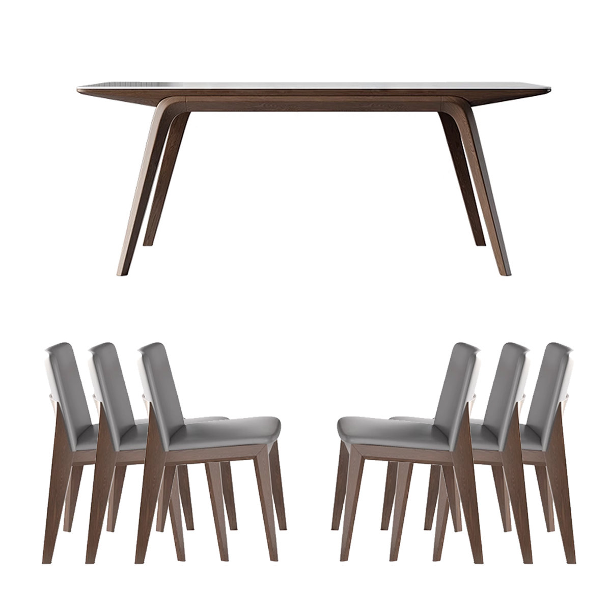 Greyleigh Rock slab rectangular modern simple dining table - Wayfair Canada
