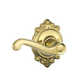 Flair Lever with Brookshire Trim Hall and Closet Lock