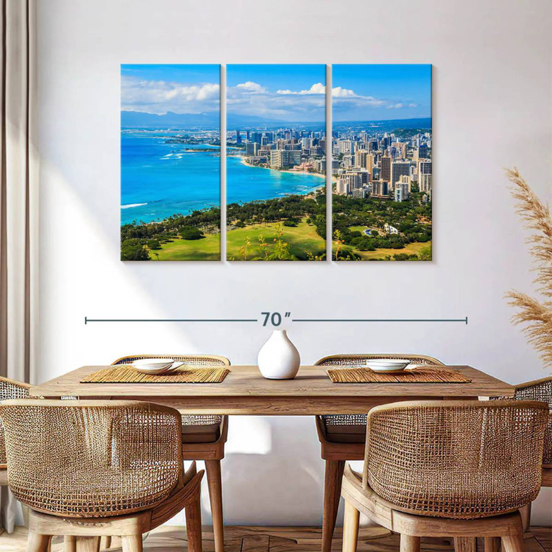 Rorry Honolulu Hotels, 36" H x 57" W