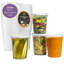 Contenants de charcuterie en plastique avec couvercles de format 32 onces - 24 ensembles