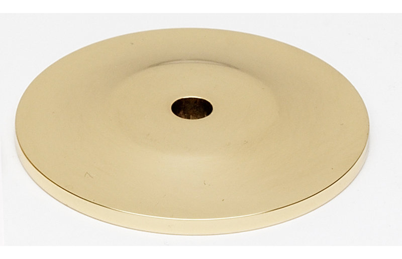 Traditional Brass Back Plate, 1.75" H x 1.75" W x 0.125" D, Polished Brass