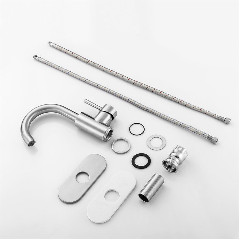 Robinet de salle de bain, Nickel brossé