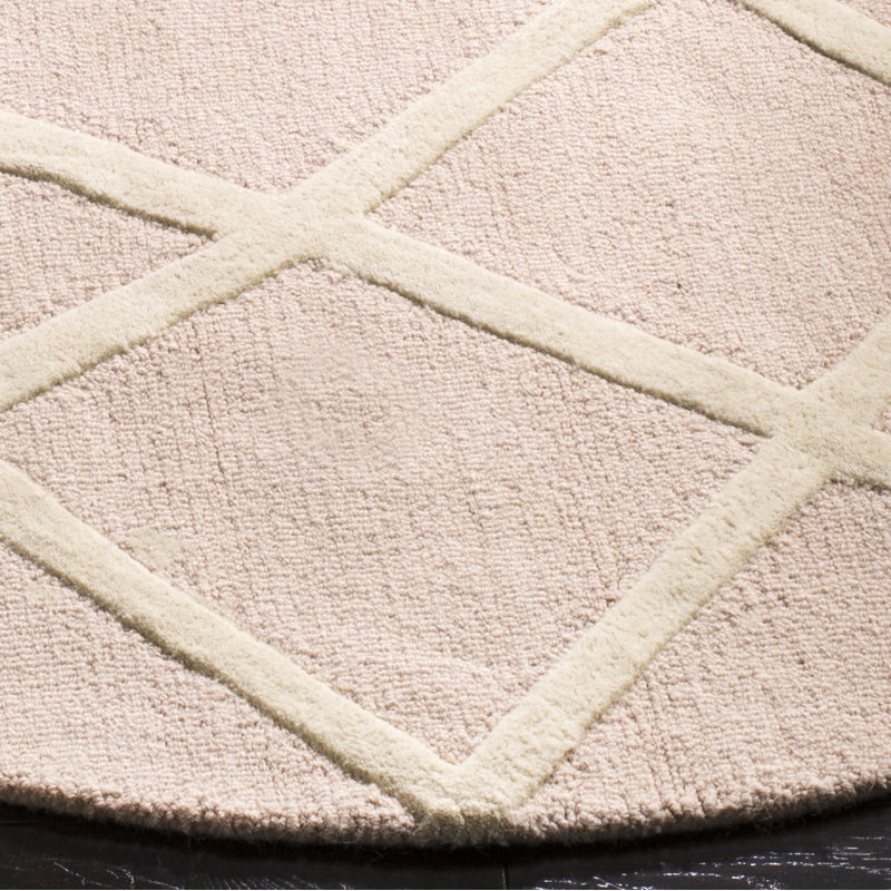 Tapis en laine touffeté à la main Krystyna, Rond 5 pi