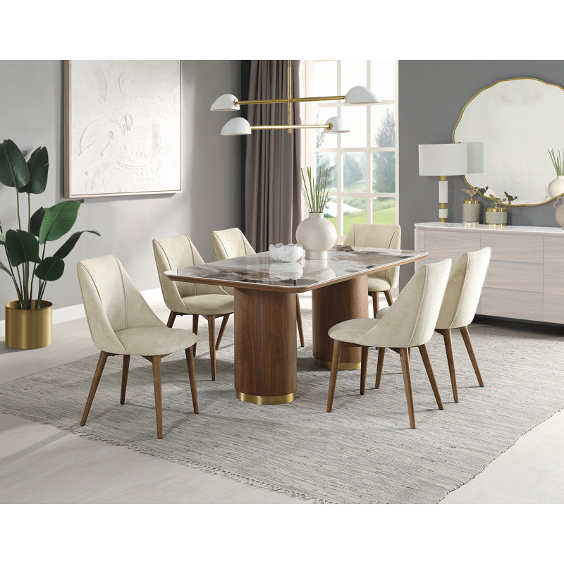 Alvarado 7-piece Double Pedestal Dining Table Set