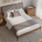 Bethelmie Solid Wood Upholstered Headboard Bed Frame-97285328-107443382