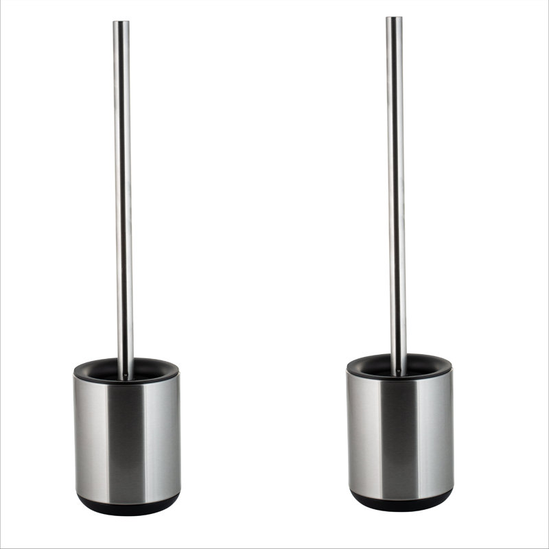 Bath Bliss Plastic Toilet Brush Set and Toilet Brush and Holder
