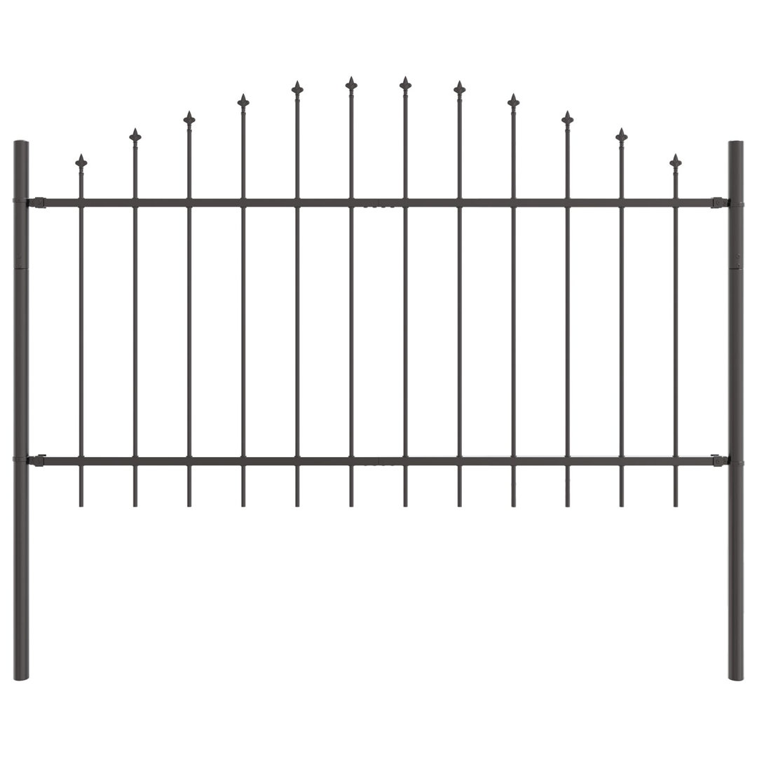 140cm H x 170cm W Powder-Coated Steel Border Fencing