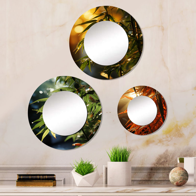 Laval Metal Round Mirror