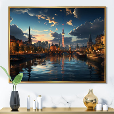 «Berlin Beautiful Cityscape Spot I - Berlin», reproduction d'art sur toile