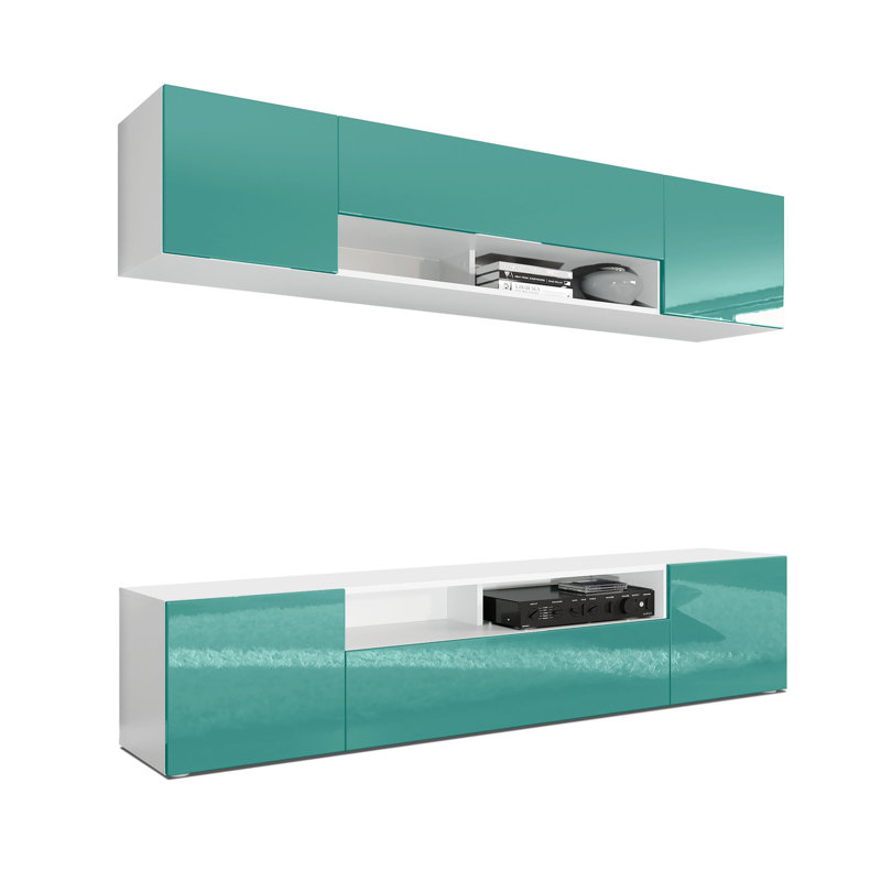 Mcalpine Unfinished Floating Entertainment Centre, Petrol