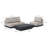 Oslo Aluminum Outdoor Upholstered Lounge Set – 3-Piece