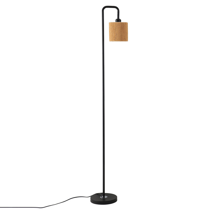 Almund 158cm Black Arched Floor Lamp