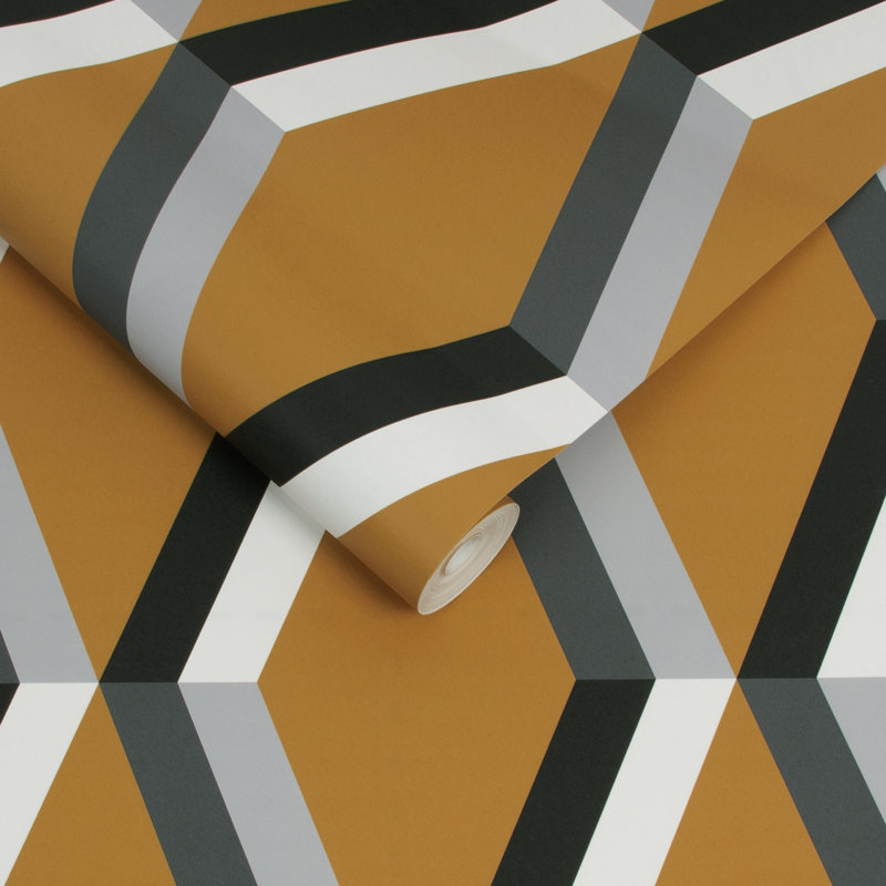 Cirque Sunshine Wallpaper, Yellow/Gray